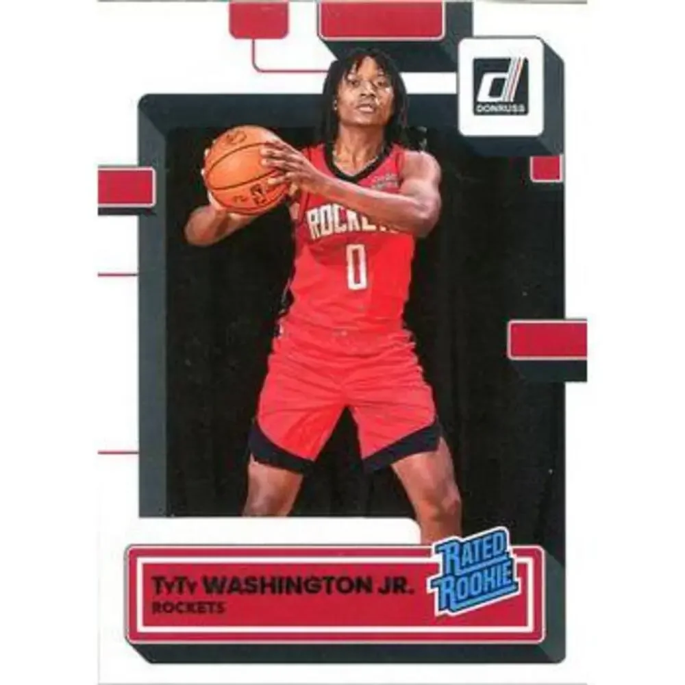2022-23 Panini Donruss TyTy Washington Jr. Rookie 229 Houston Rockets